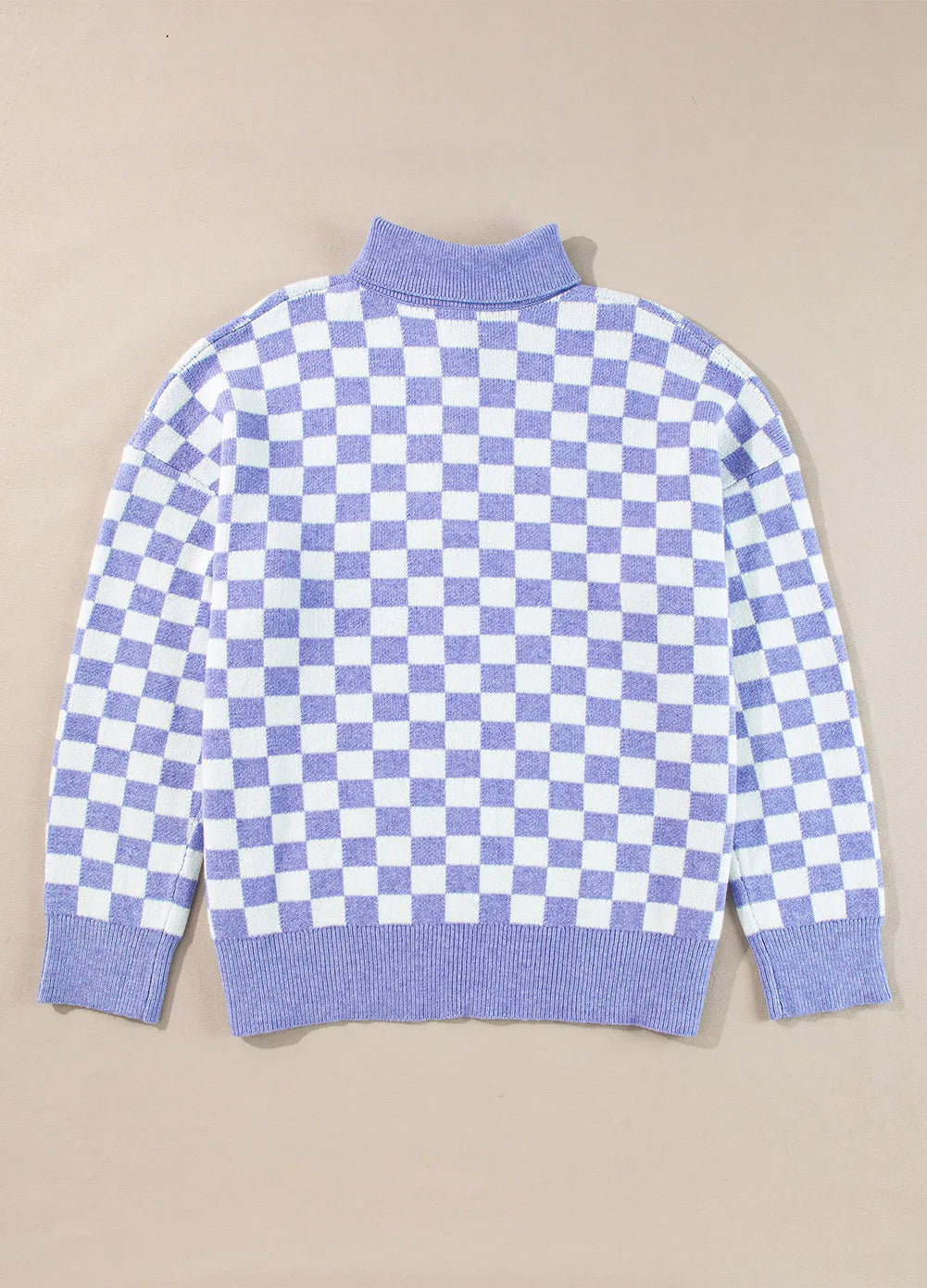 Johanna | Oversized long sleeve sweater with check collar