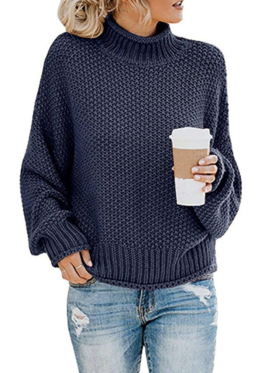 Agnes | Pullover with a turtleneck and dropped shoulders