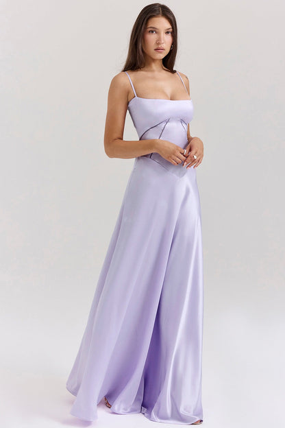 Elegant Cami Backless Maxi Party Dress