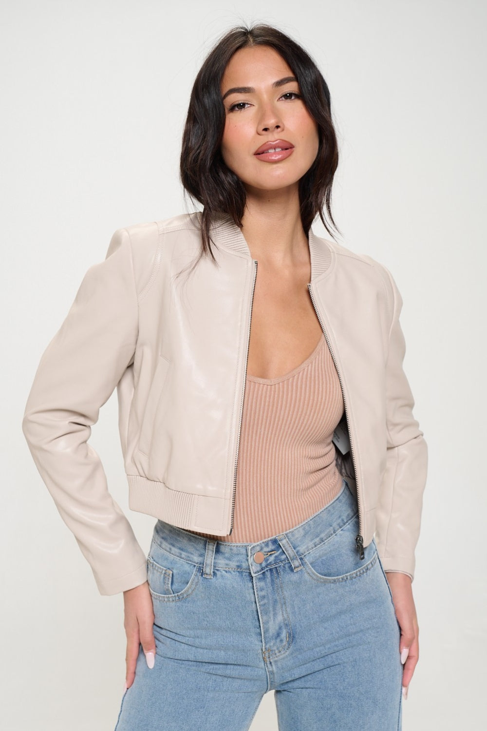 Anika | Short bomber jacket with zip