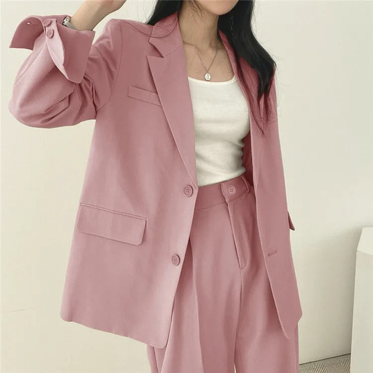 സോഫിയ (Sophia)® | Blazer And Straight-Leg Pants Set For Women