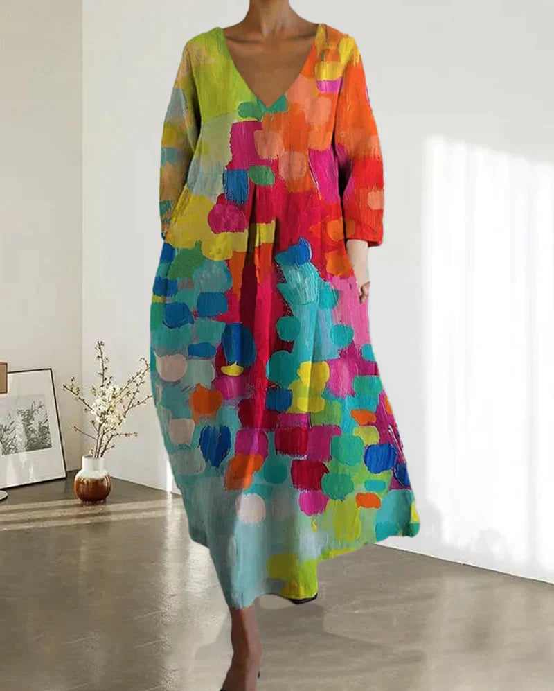 Valentina® | Colorful printed dress for women