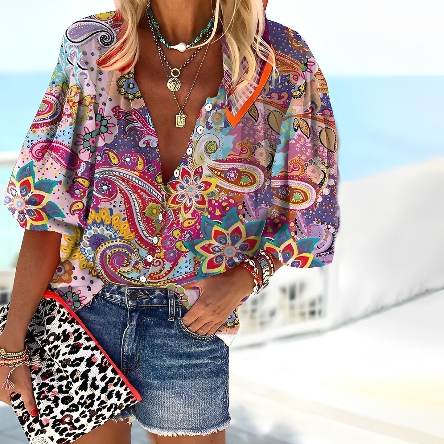 Layla® | Shirt With Mandala Print