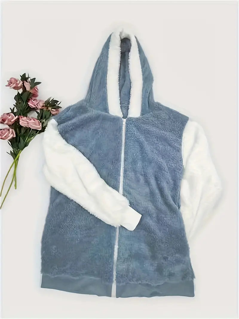 Fatima | Plush hooded cardigan