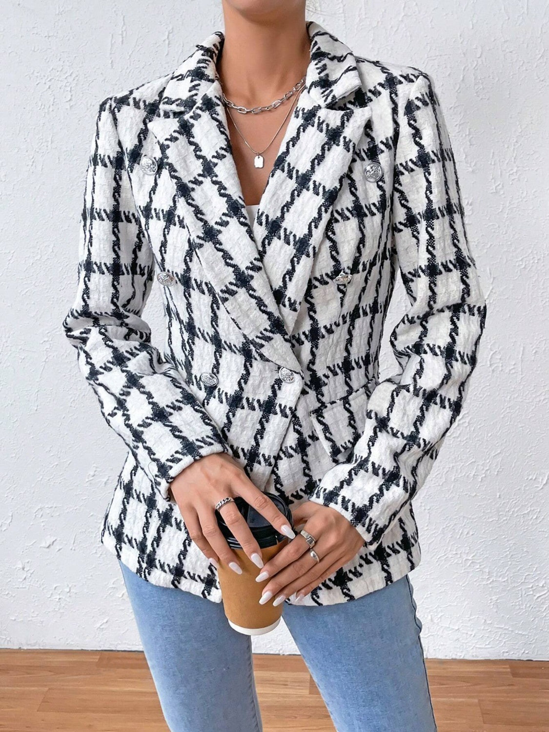 Gabriele | Long sleeve blazer with lapel collar and pockets