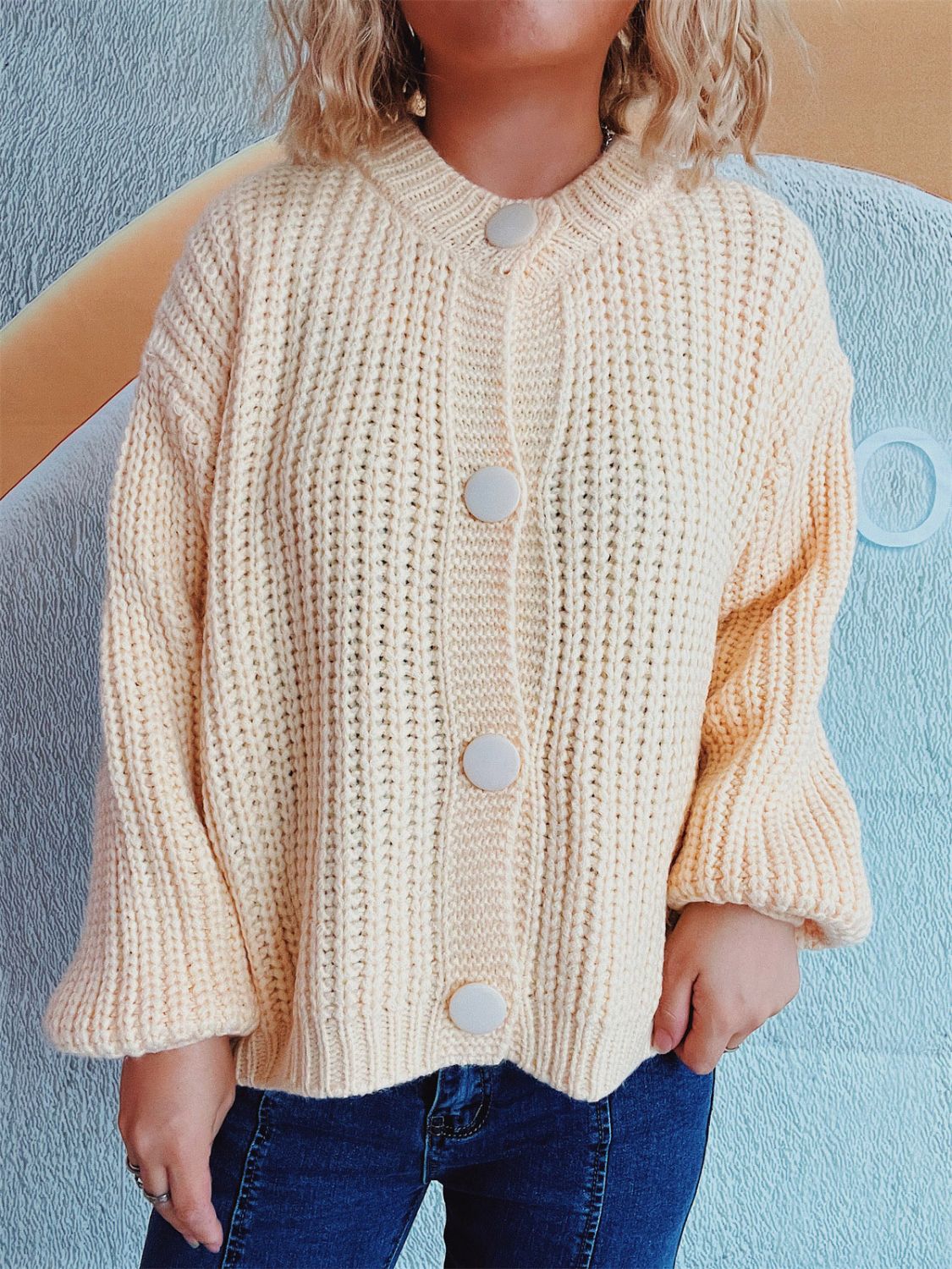 Adelheid | Long sleeve cardigan with buttons