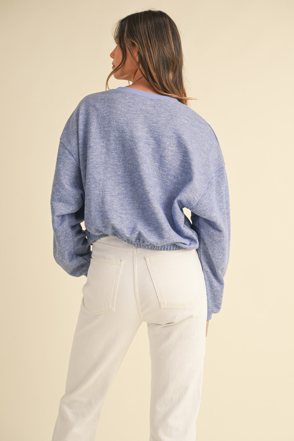 Lorena | Mable crew neck sweatshirt with letter embroidery
