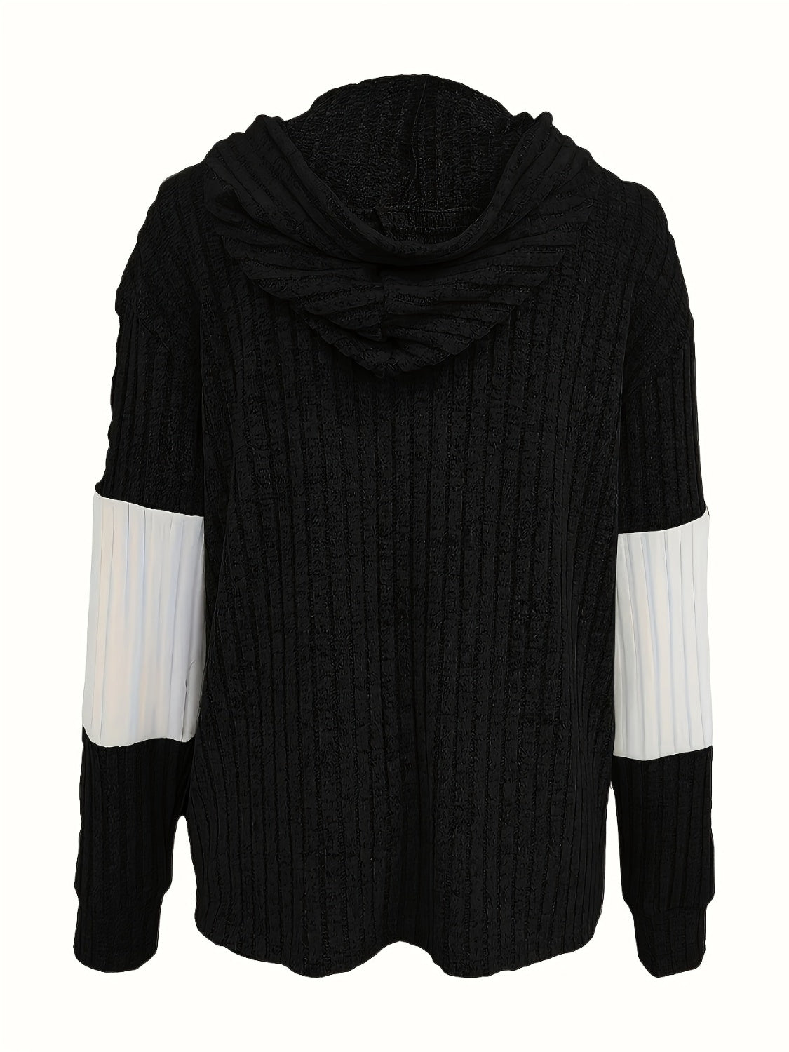 Julieta | Hooded jacket with drawstring and contrast zip