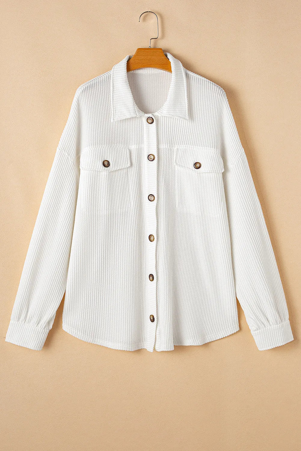 Gabriela | Oversized long sleeve button down jacket
