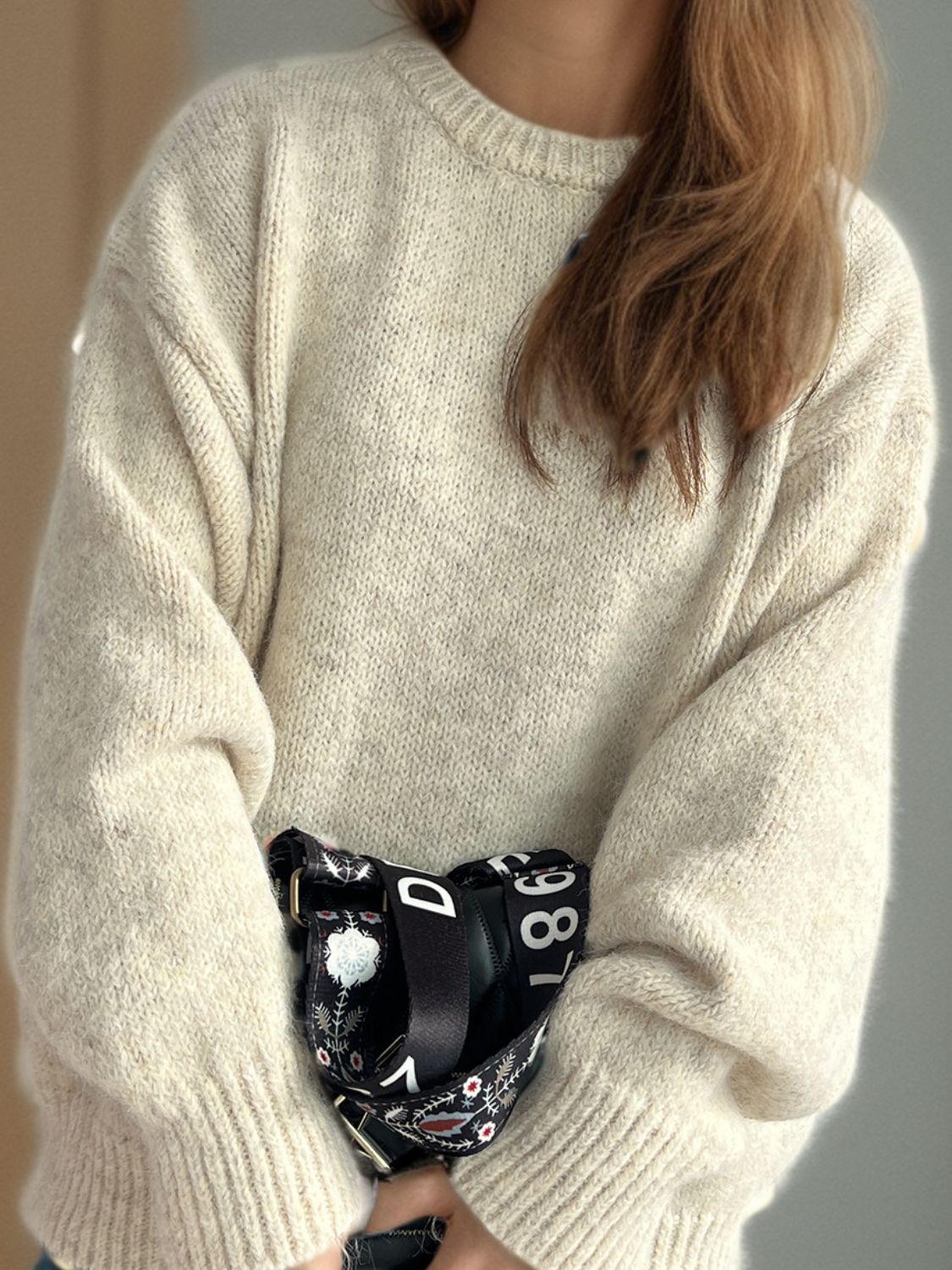 Hortensia | Crew neck sweater with long sleeves