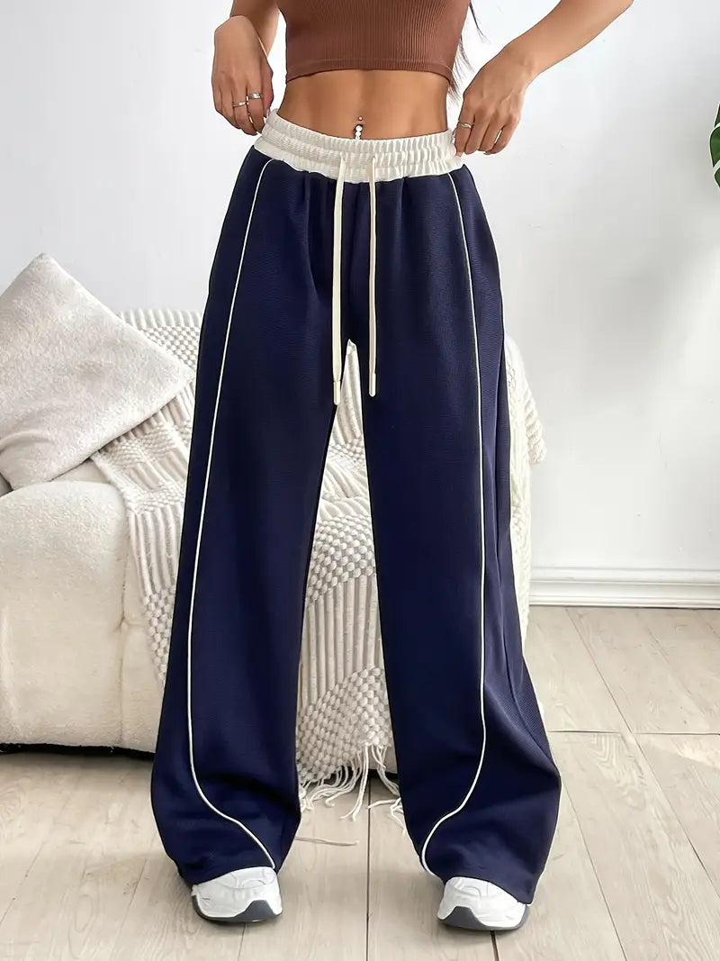 Ilaria® | Wide Leg Stretch Joggers