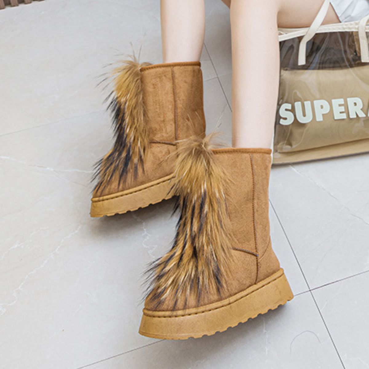 Rosanna | Thermal suede platform boots