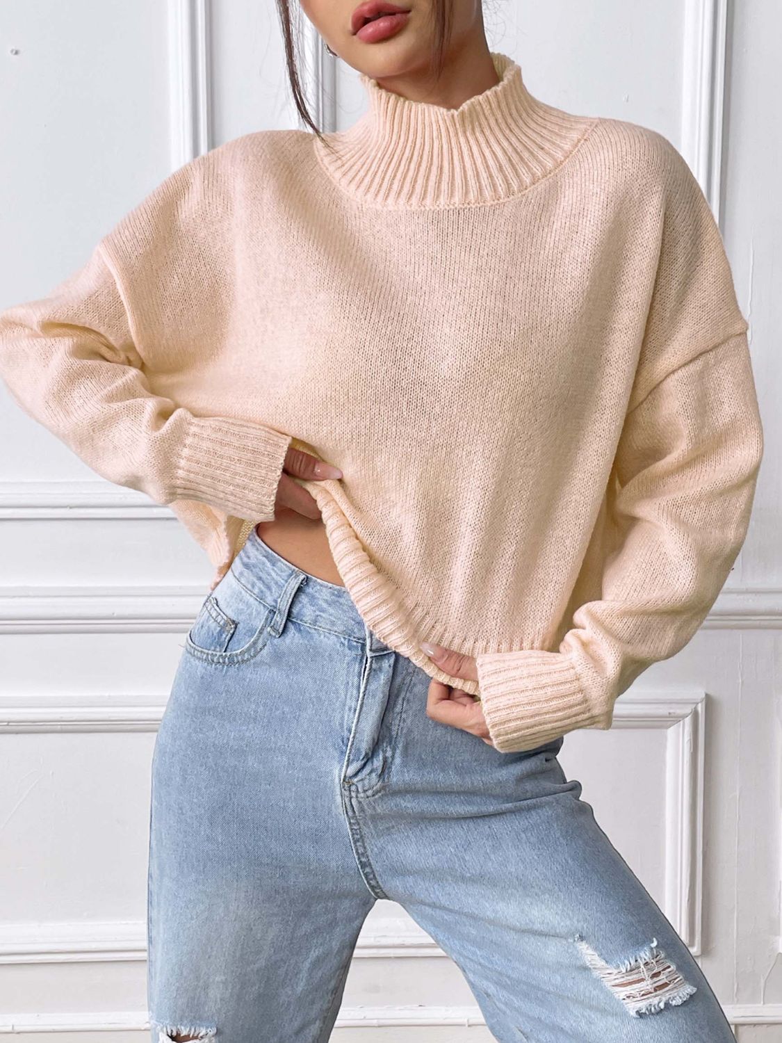 Viola | Turtleneck sweater with long sleeves