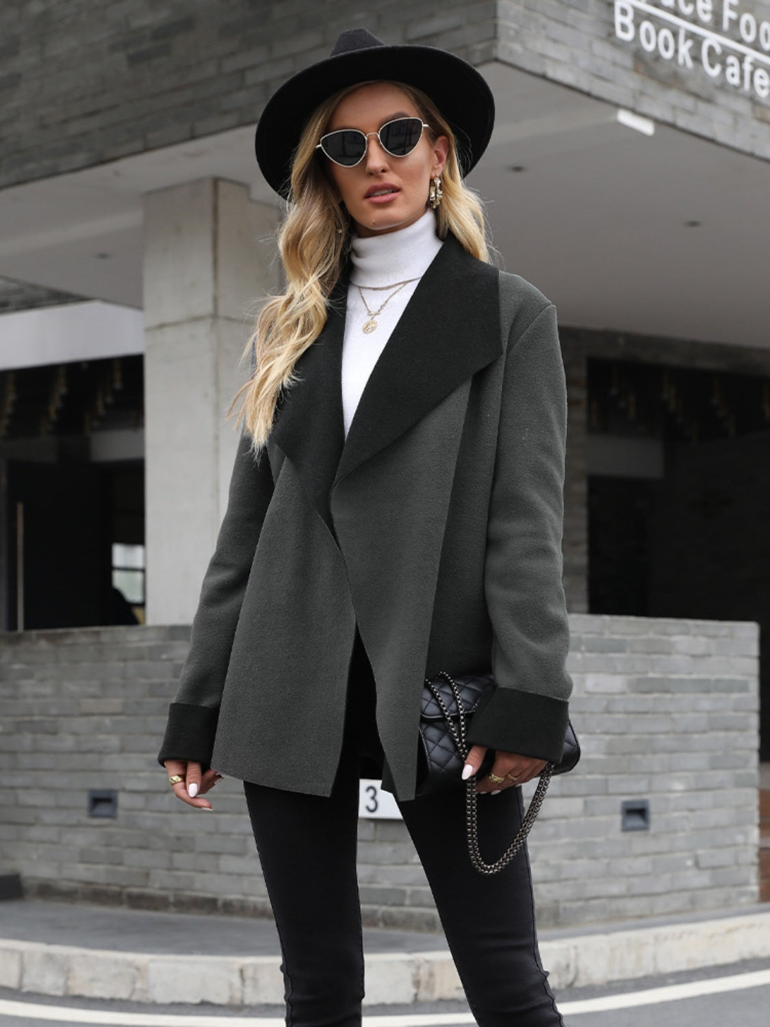 Petra | Long sleeve open front jacket