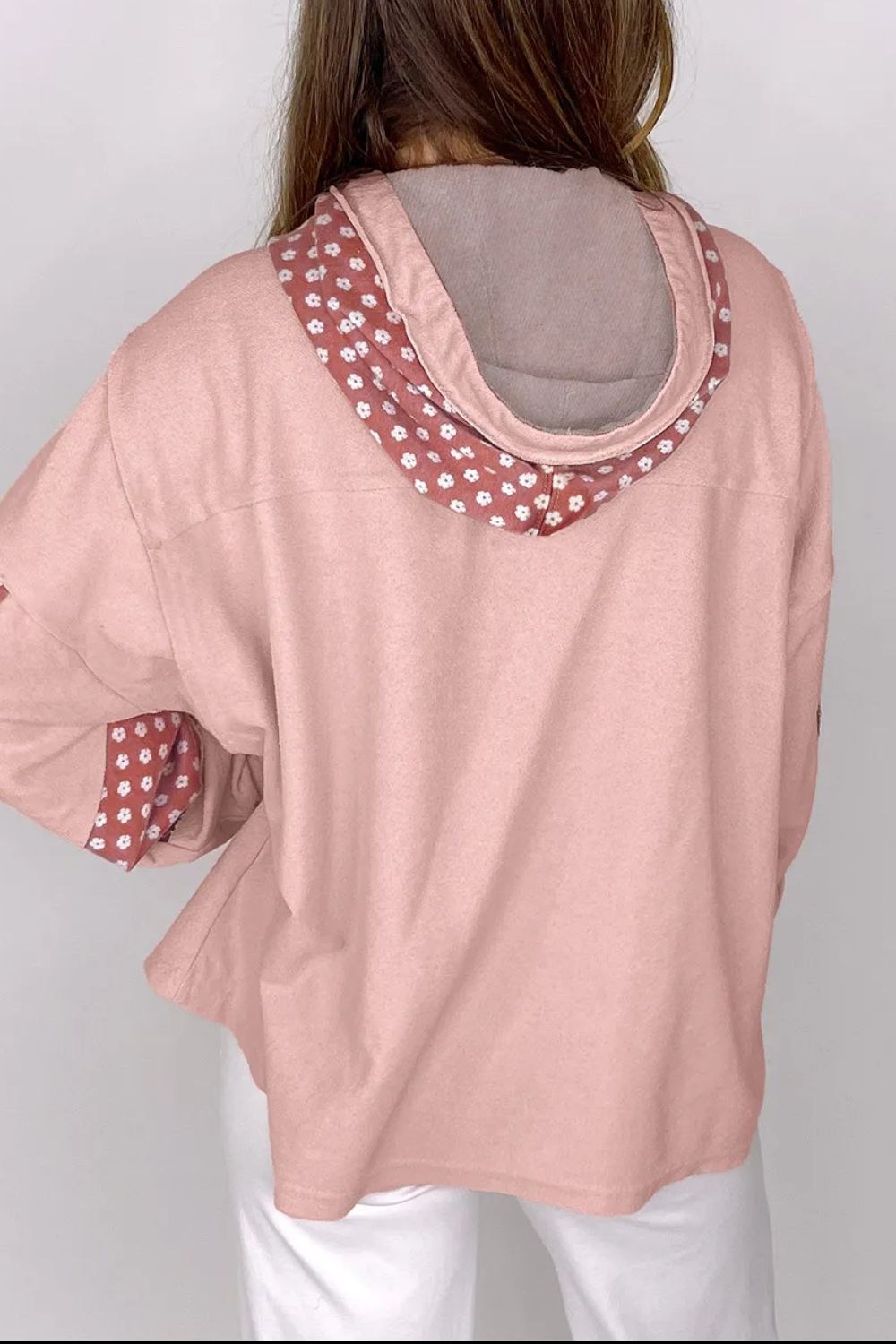 Paola | Long sleeve drawstring hoodie with star motif