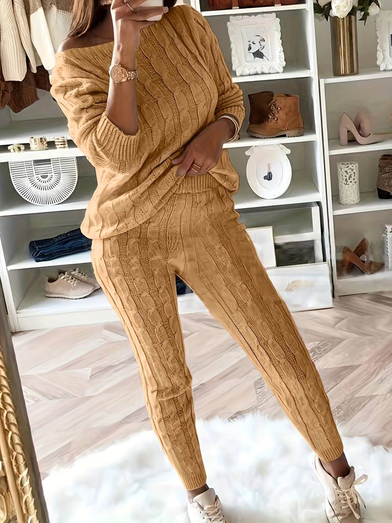 Fabiola | Elegant two-piece sweater set