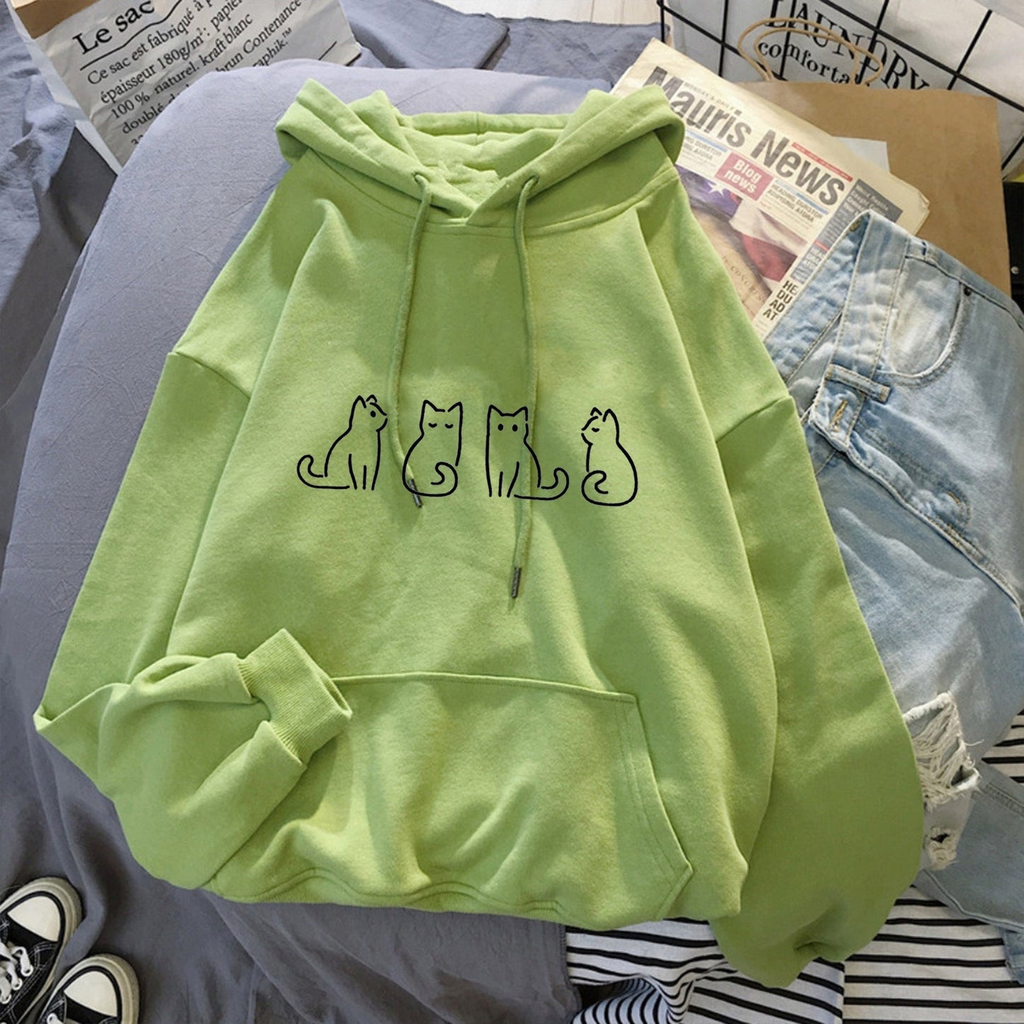 Florencia | Long sleeve casual hoodie