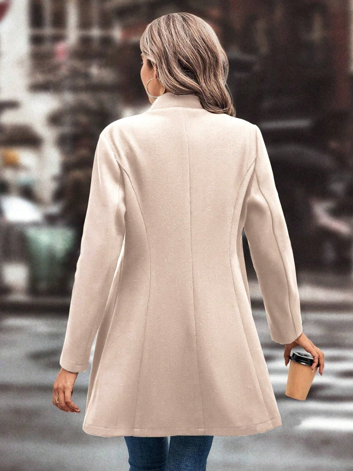 Evelyn | Long-sleeved, long-sleeved collared coat