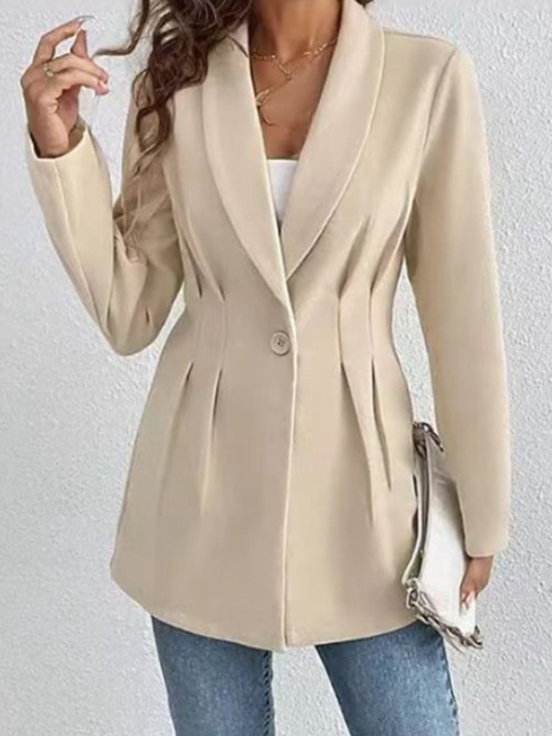 Sofia | One button blazer with long sleeves