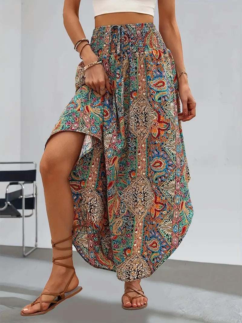 Luana® | Bohemian Print Skirt