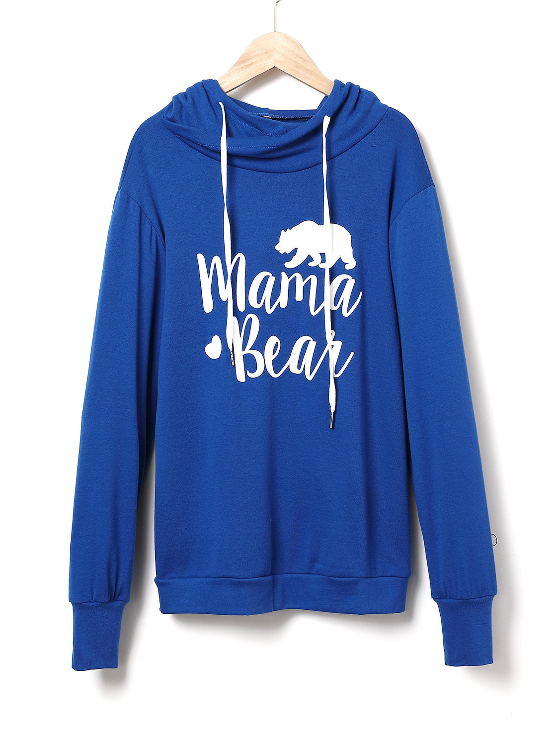 Giovanna | Long sleeve drawstring hoodie with letter graphic