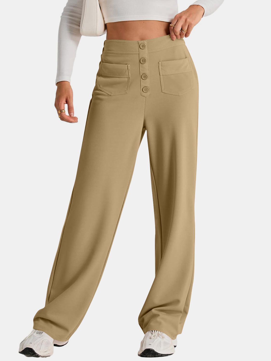 Aurora | Wide-leg, high-waisted trousers