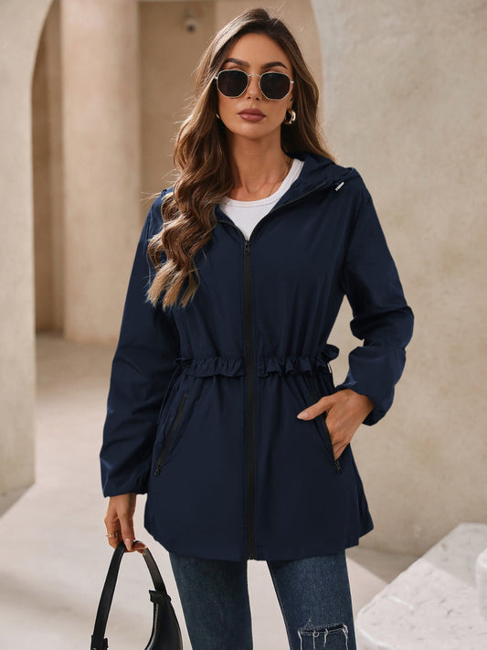 Paulina | Waterproof, long-sleeved outdoor windbreaker with hood