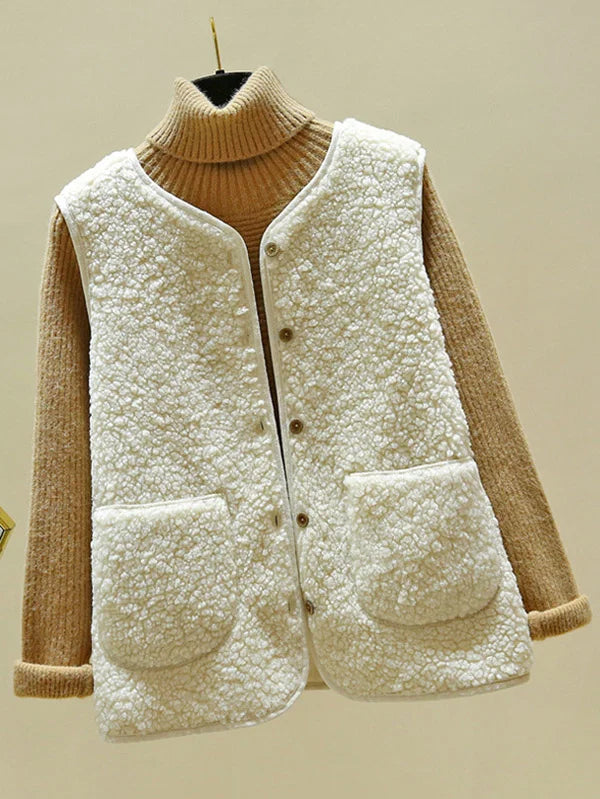Alida | Sleeveless women's cardigan made of lambswool from Calido
