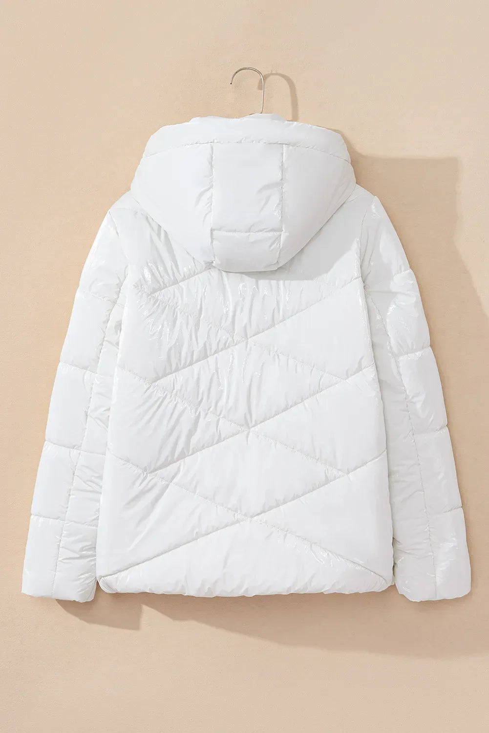 Virginia | Long sleeve winter coat with hood and drawstring and zip