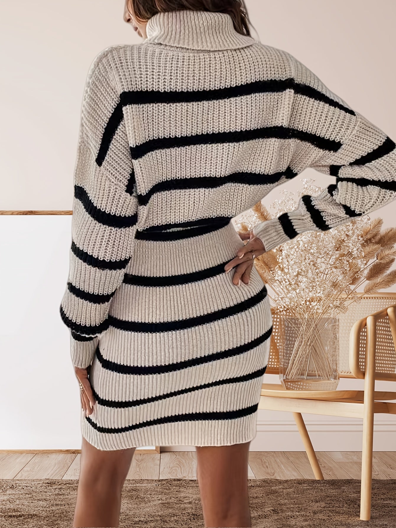 Zaida® | Knitted Turtleneck Dress For Women