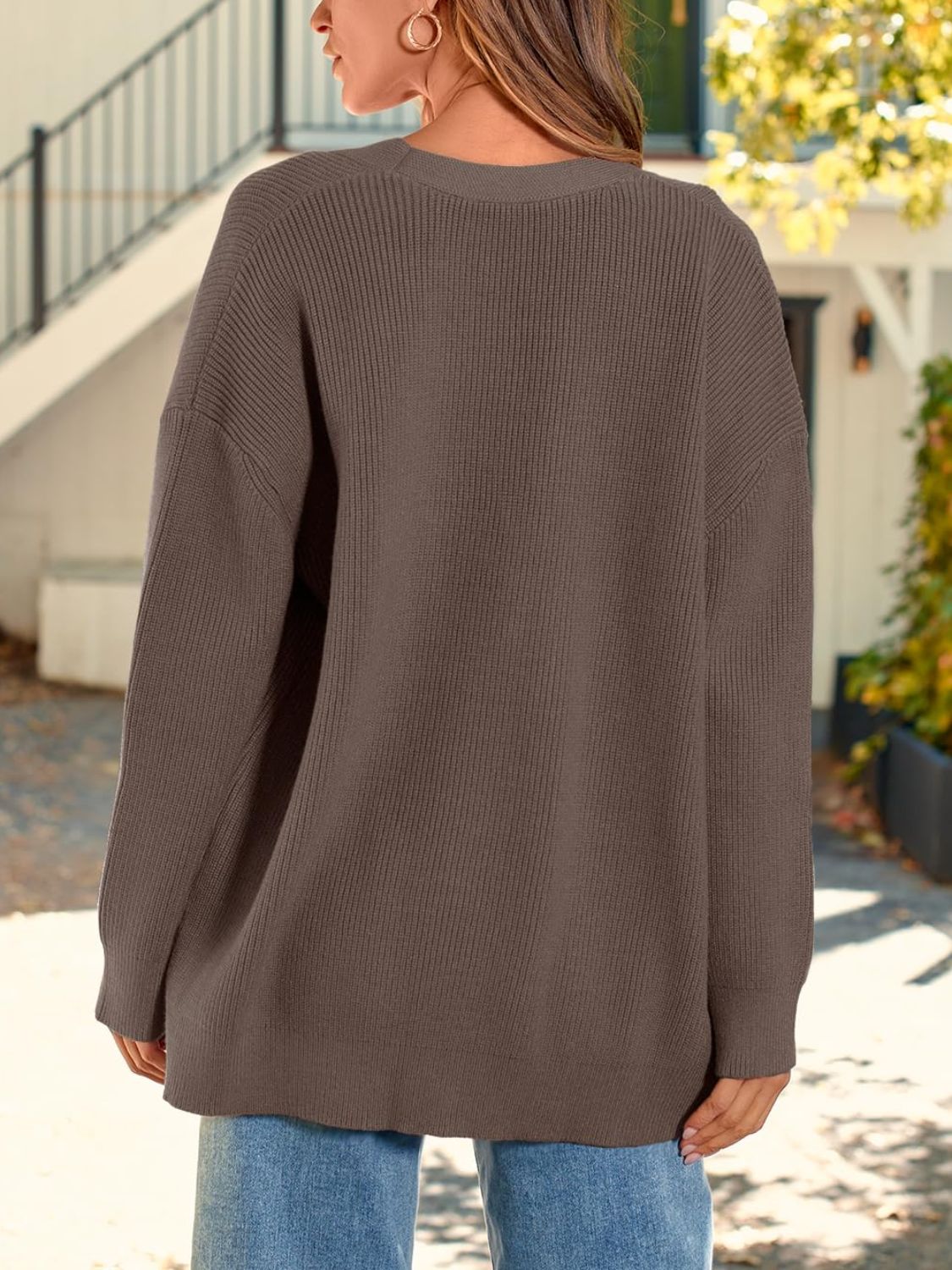 Yasmina | Long-sleeved cardigan with button placket