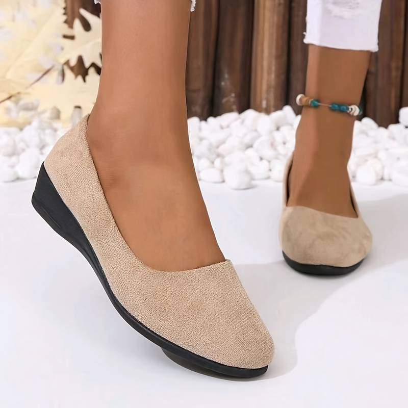 Melina® | Solid Slip-On Shoes With Flat Soles
