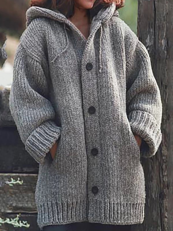 Esme | Women's Hooded Oversized Knit Cardigan