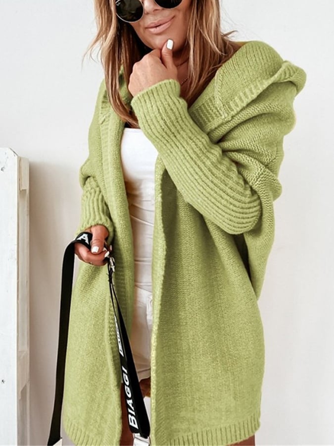 Ofelia® | Mid-length hooded coat with plain seams