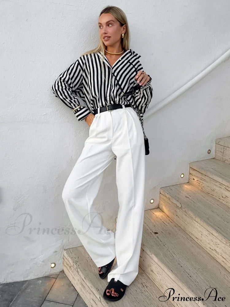 Effortless Charming Pinstripe Shirt