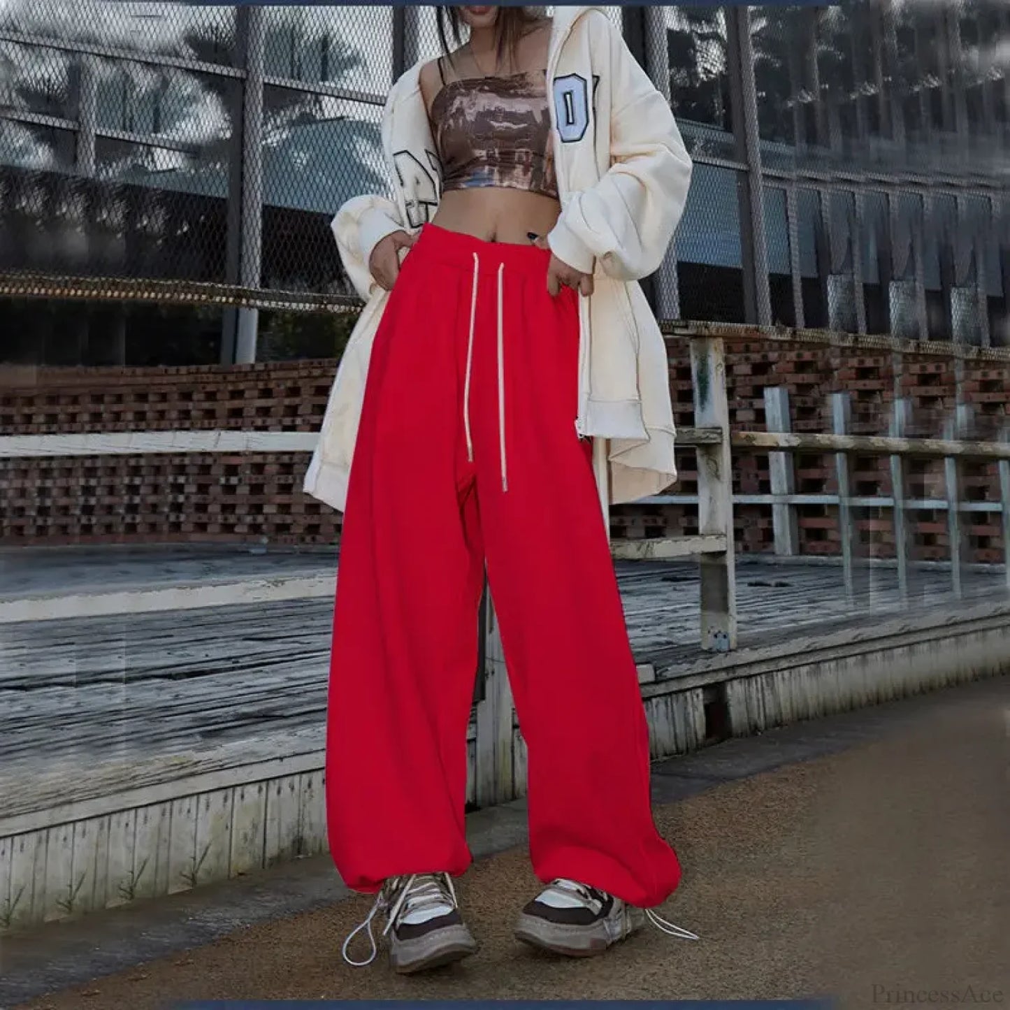 Elastic High Waist Dance Pants