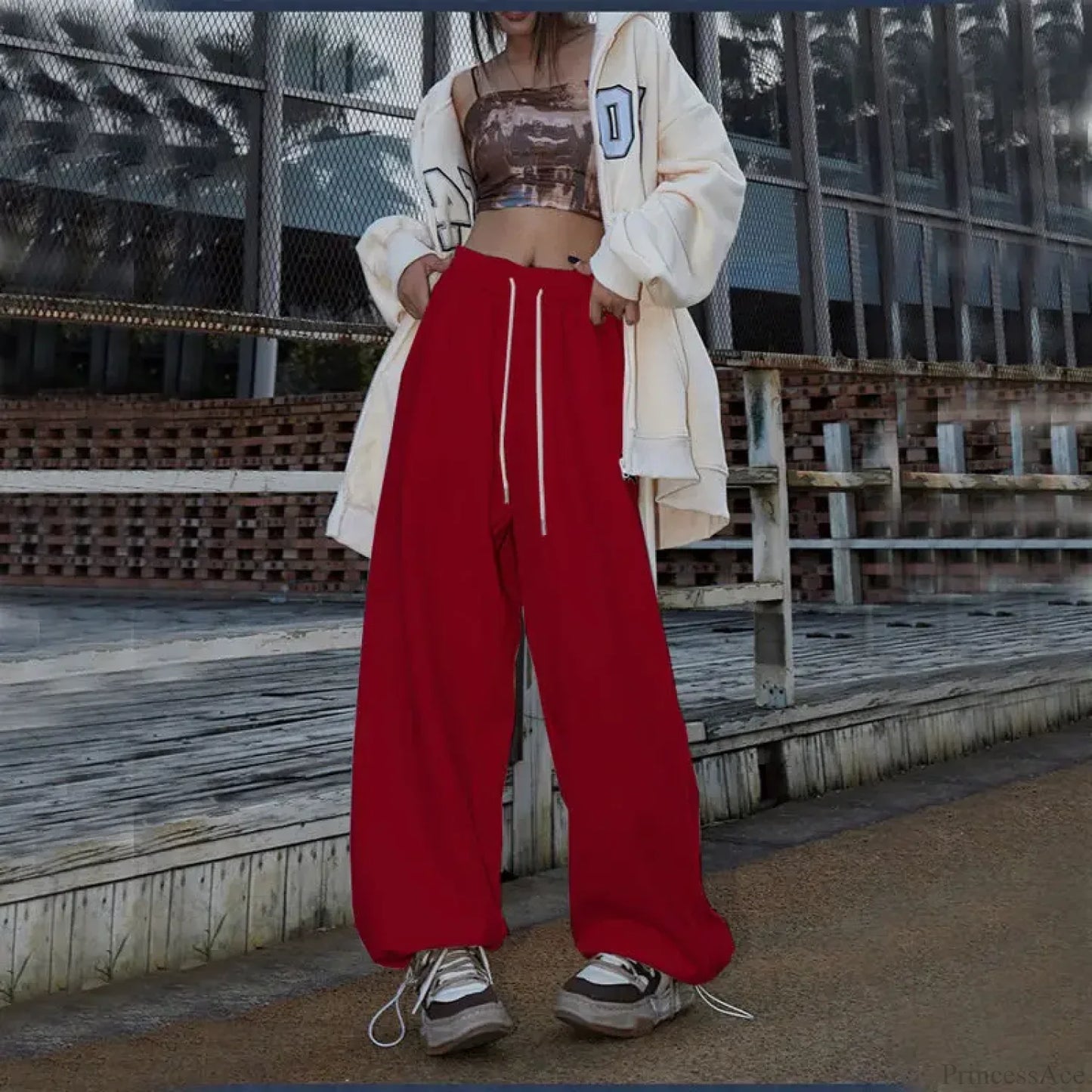 Elastic High Waist Dance Pants