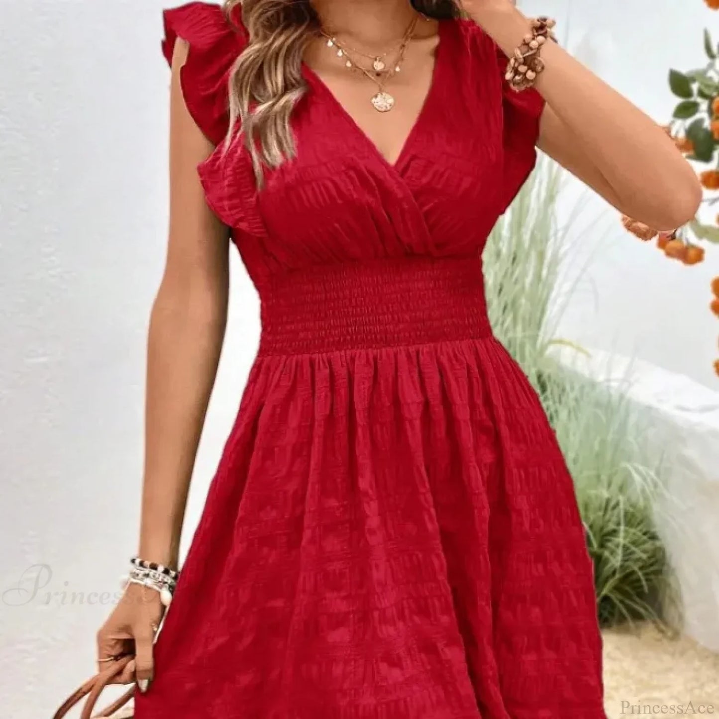 Elegant Casual Slim Sleeveless Holiday Beach Party Dress