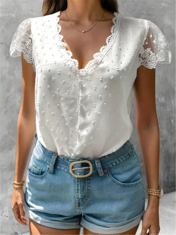 Anuncia® | Summer Blouse With V-Neck
