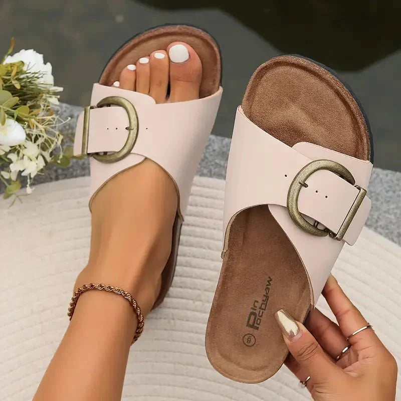 Trinity | Orthopedic Buckle Slide Sandals