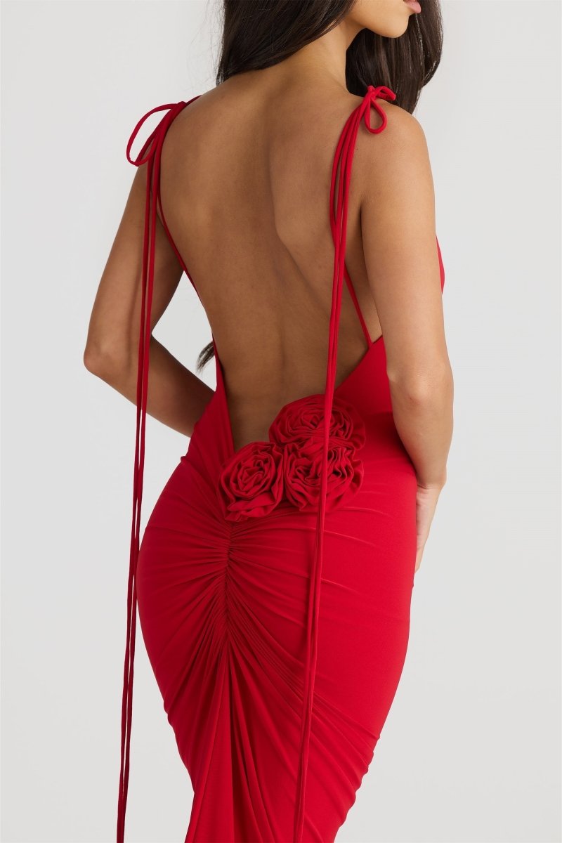 Zulema® | Open-Back Floral Maxi Dress
