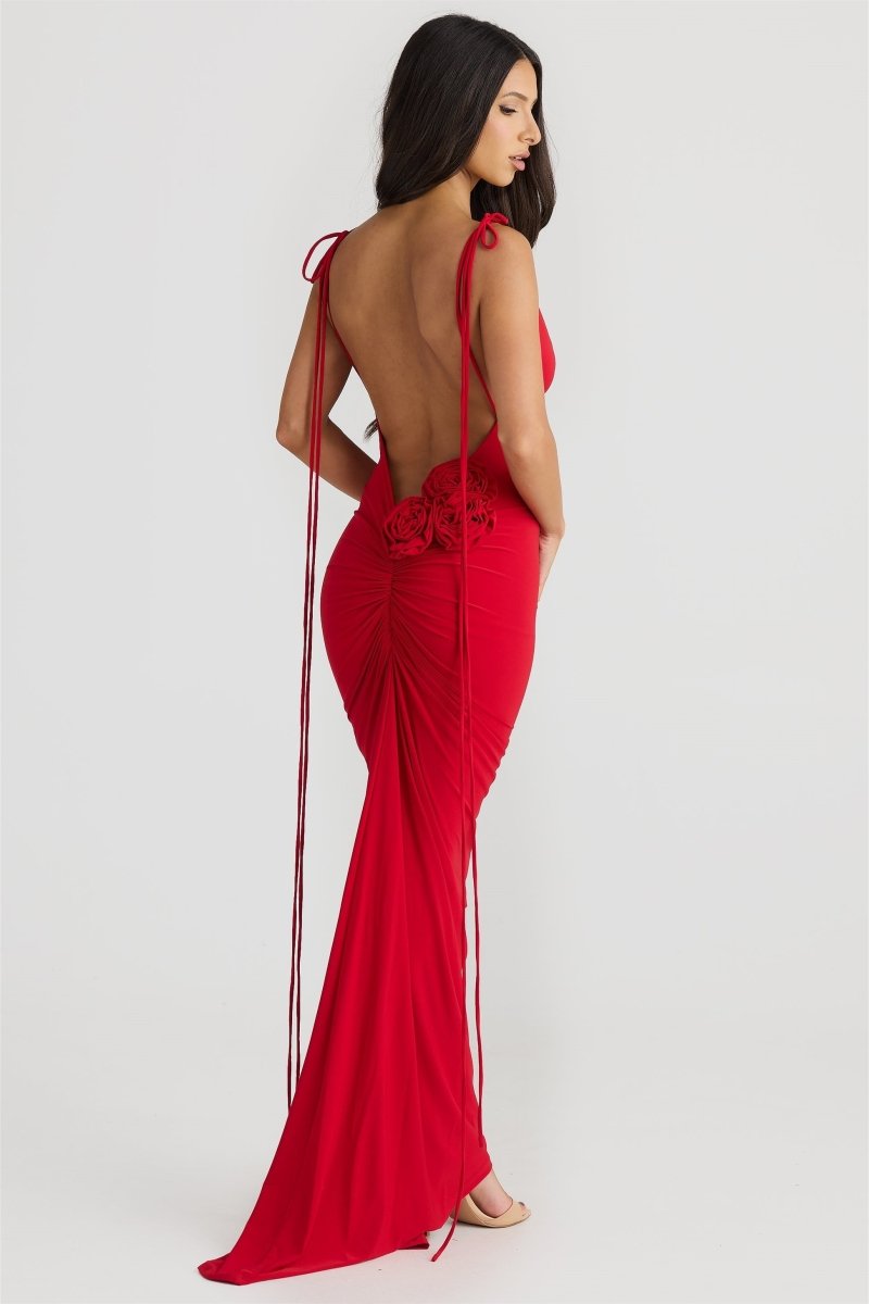 Zulema® | Open-Back Floral Maxi Dress