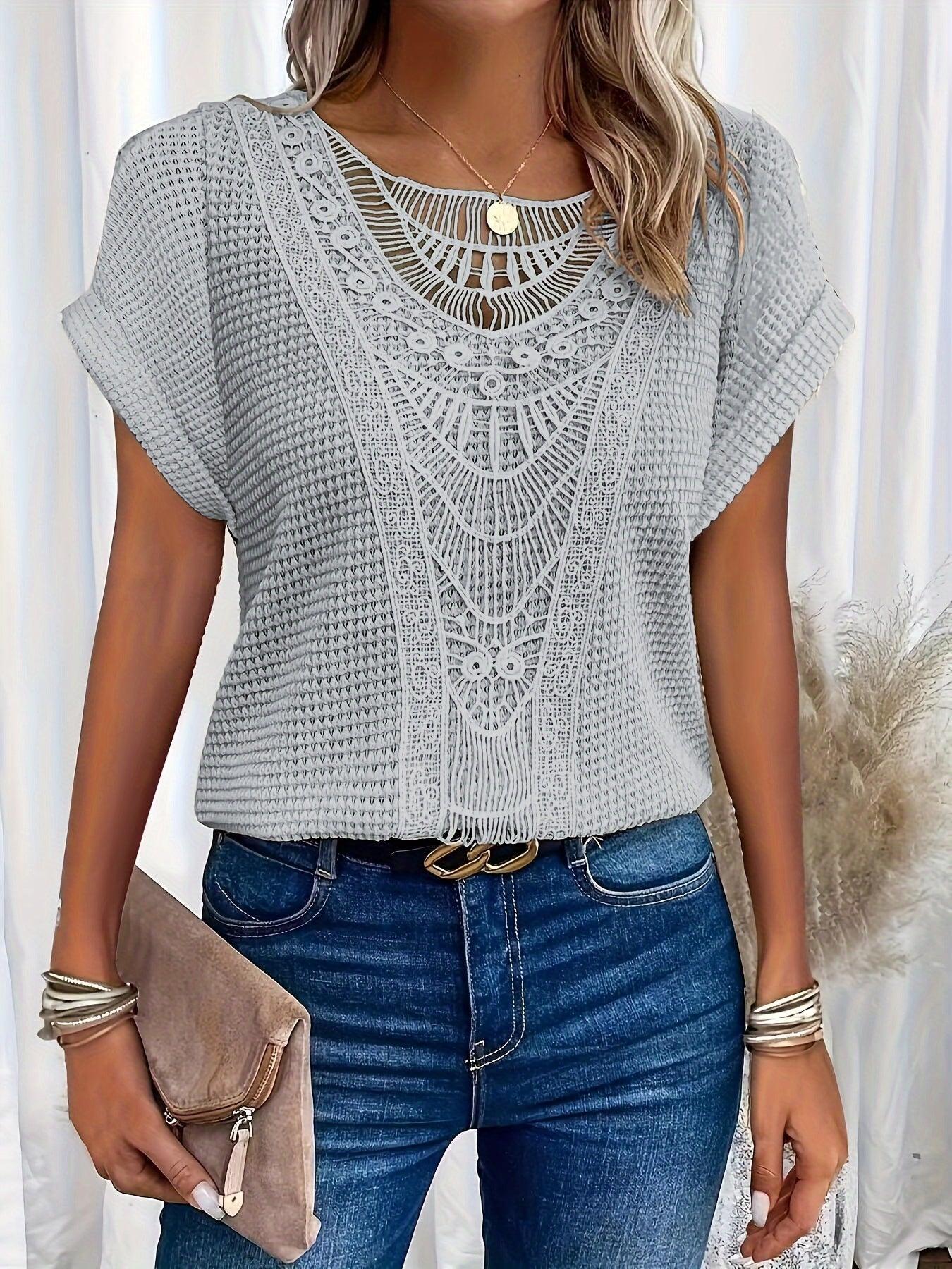 Rachel | Beautifully Detailed Knitted Top