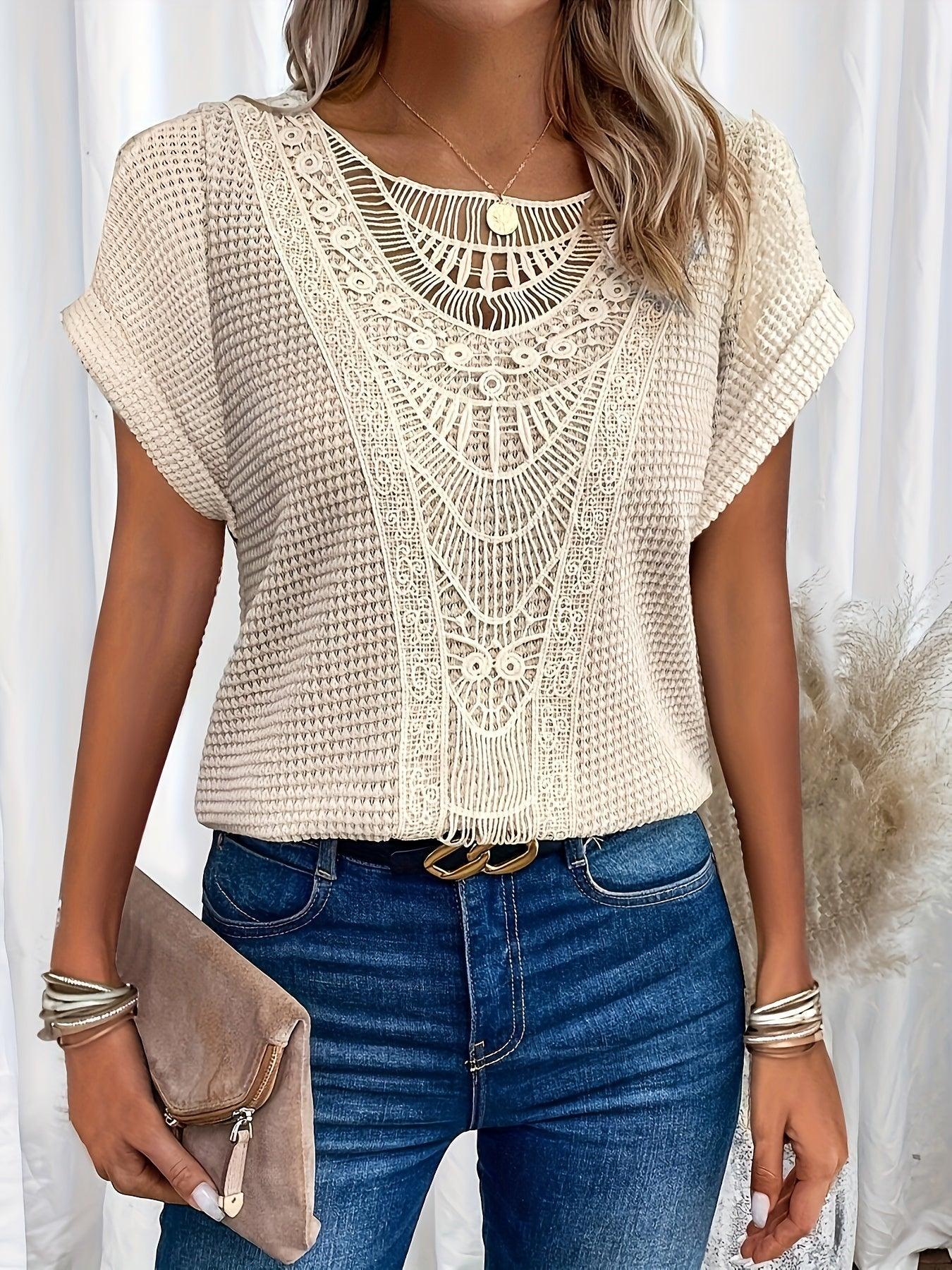 Rachel | Beautifully Detailed Knitted Top