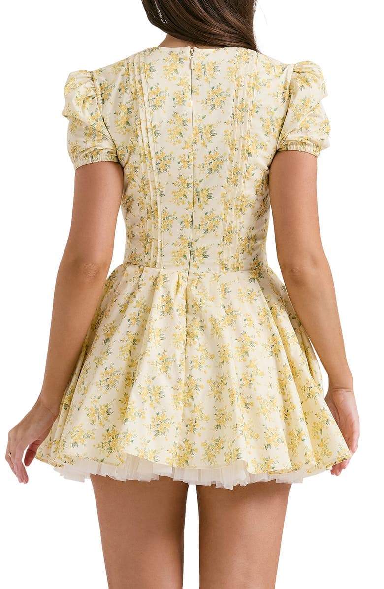 Helga® | Floral V-Neck Corset Mini Dress
