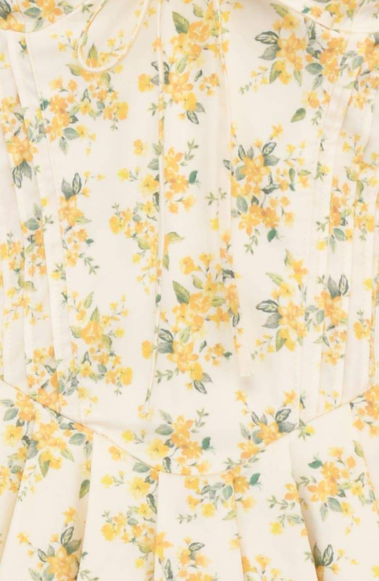 Helga® | Floral V-Neck Corset Mini Dress