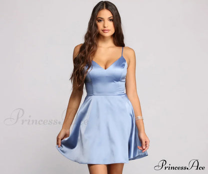 Emme Satin Stylish Party Dress