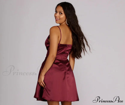 Emme Satin Stylish Party Dress
