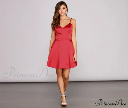 Emme Satin Stylish Party Dress