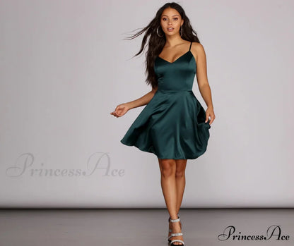 Emme Satin Stylish Party Dress